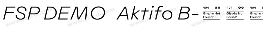 FSP DEMO   Aktifo B字体转换